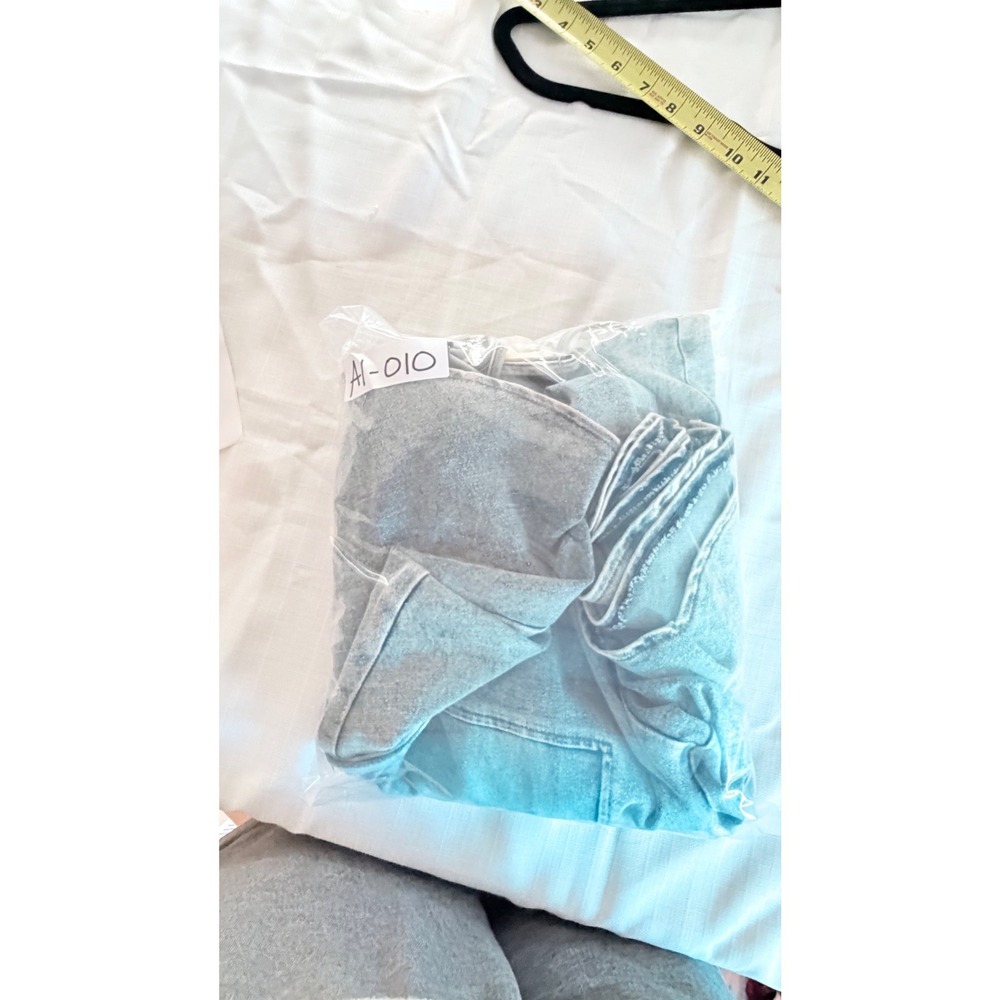 Mika & Gala Denim Maxi Dress NWT Size S Selfie Leslie Blue Jean Adjustable Strap - Picture 10 of 10